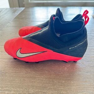 Nike Phantom Vision Kids Soccer Cleats - Red and Black